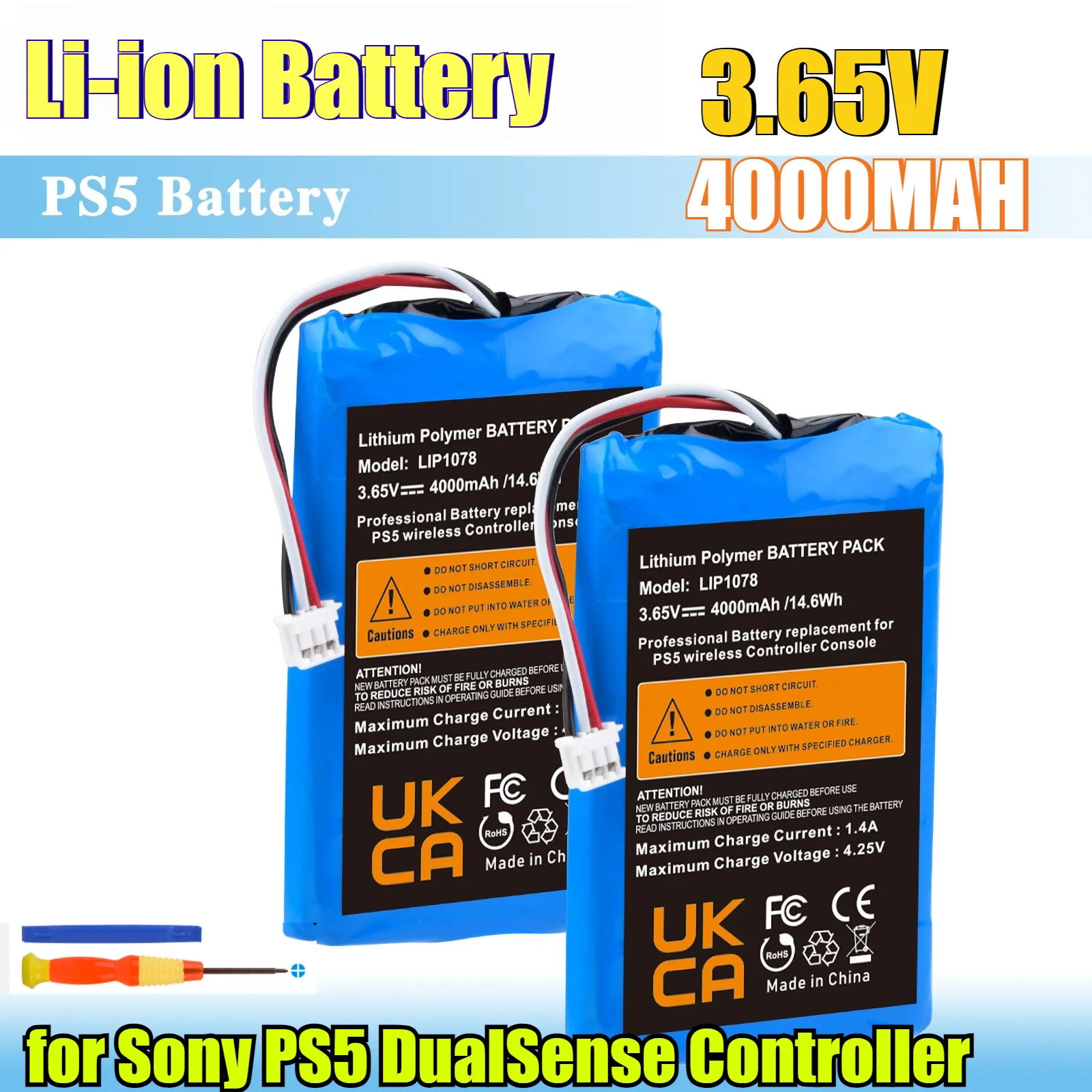 Аккумулятор Li-ion повышенной емкости 4000 мАч для контроллера Sony PS5 DualSense — встроенная сменная батарея с защитой от перезаряда
Аккумулятор Li-ion повышенной емкости 4000 мАч для контроллера Sony PS5 DualSense — встроенная сменная батарея с защитой от перезаряда