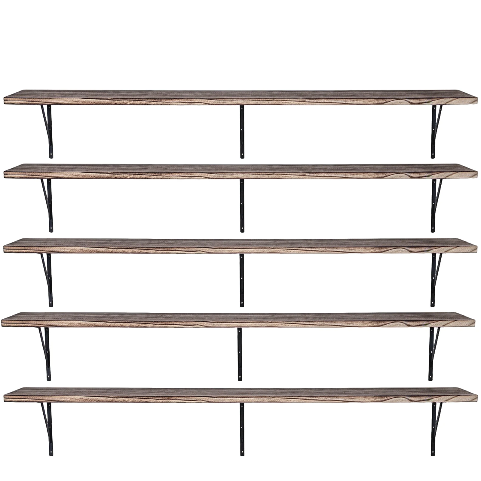 5-Tier Floating Shelves with Metal Bracket Real Solid Wood Floating Shelves 72.05x11.81x7.87in for Living Room Bathroom Kitchen
5-Tier Floating Shelves with Metal Bracket Real Solid Wood Floating Shelves 72.05x11.81x7.87in for Living Room Bathroom Kitchen