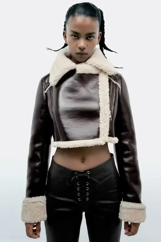 2023 Autumn Winter Women Thick Warm Faux Leather Shearling Short Jacket Ladies Vintage Coat Female Outerwear Chic Tops
2023 Autumn Winter Women Thick Warm Faux Leather Shearling Short Jacket Ladies Vintage Coat Female Outerwear Chic Tops