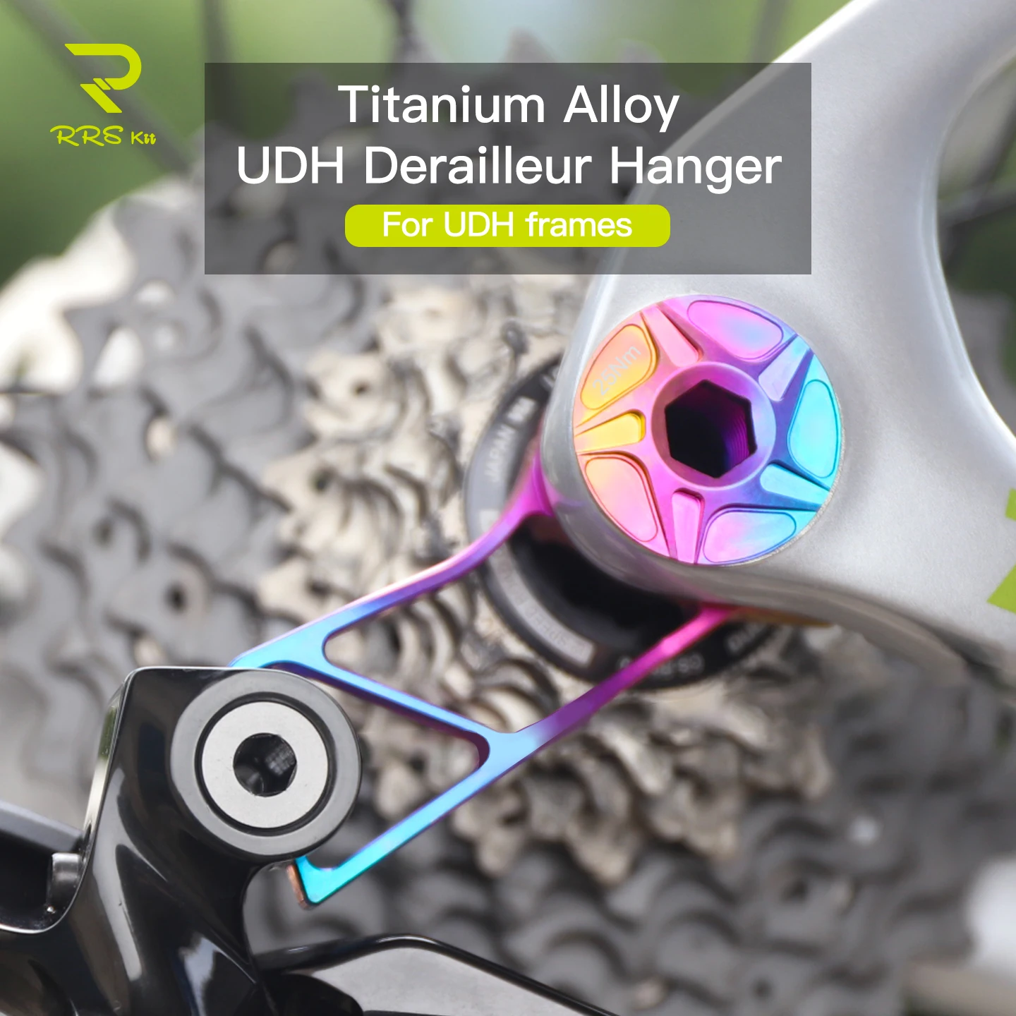 Rrskit UDH Titanium Direct-Mount Rear Derailleur Hanger Ultra-Light Tail Hook for SHIMANO for M12 × 1.0 mm Cylindrical Shaft
Rrskit UDH Titanium Direct-Mount Rear Derailleur Hanger Ultra-Light Tail Hook for SHIMANO for M12 × 1.0 mm Cylindrical Shaft