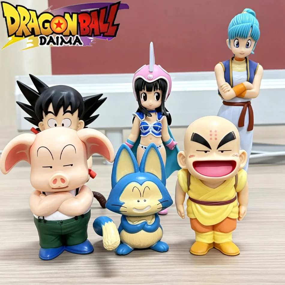 Hot Dragon Ball Son Goku Super Saiyan Anime Figure Krillin Chichi Bulma Action Figure Model Gifts Collectible Figurines for Kids
Hot Dragon Ball Son Goku Super Saiyan Anime Figure Krillin Chichi Bulma Action Figure Model Gifts Collectible Figurines for Kids