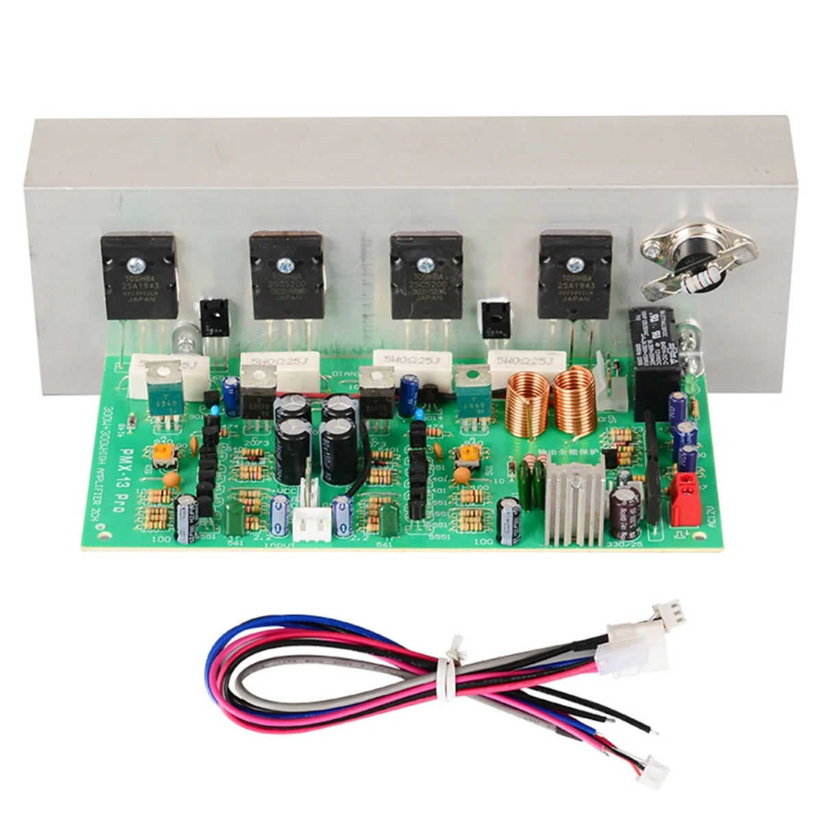 New PMX-300W Amplifier Board 2SA1943/C5200 300W+300W with Temperature Control 2.0 Channel HIFI Music Amplificador Audio
New PMX-300W Amplifier Board 2SA1943/C5200 300W+300W with Temperature Control 2.0 Channel HIFI Music Amplificador Audio