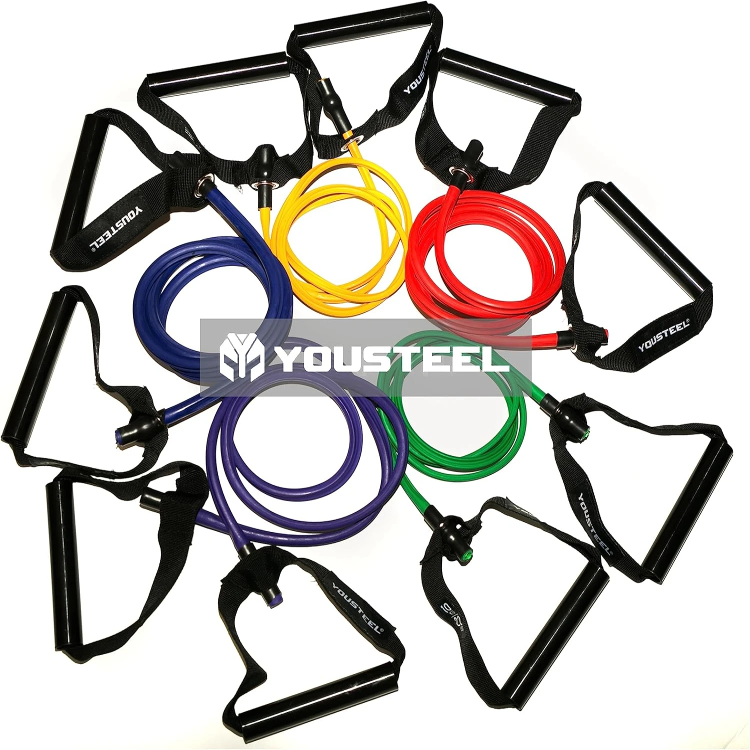 Versatile Resistance Bands with Handles for Complete Workouts - Set of 5 Bands - Top Physical Therapy Equipment for Ultimate Res
Versatile Resistance Bands with Handles for Complete Workouts - Set of 5 Bands - Top Physical Therapy Equipment for Ultimate Res