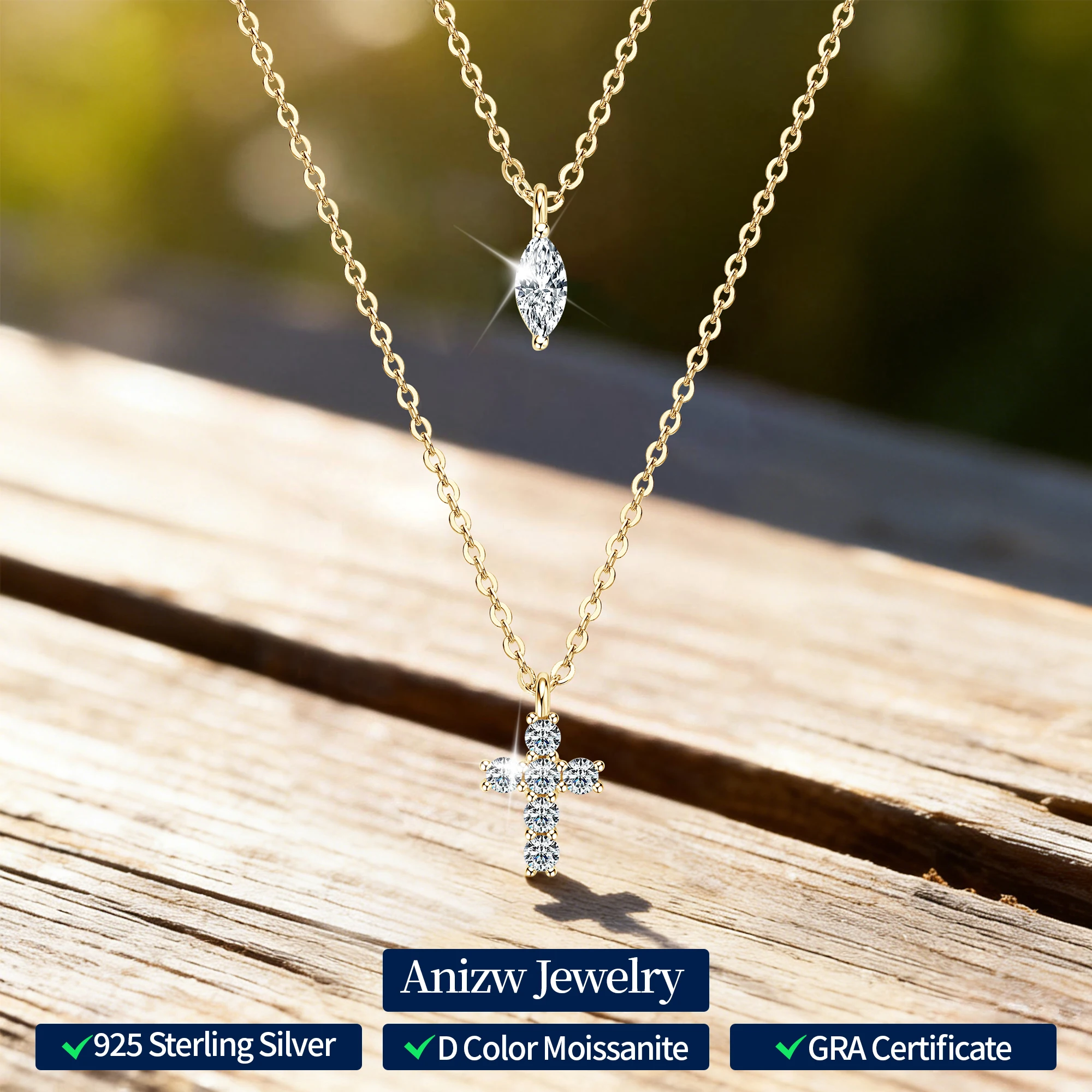 Anziw Муассанит Крест Кулон Двухслойное Ожерелье для Женщин Стерлингового Серебра 925 Религия Вера Очаровательные Ювелирные Изделия Подарки Рождество
Anziw Муассанит Крест Кулон Двухслойное Ожерелье для Женщин Стерлингового Серебра 925 Религия Вера Очаровательные Ювелирные Изделия Подарки Рождество