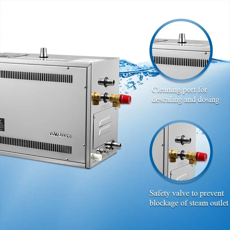 2026 Atcsteam Factory Supply 3KW Steam Bath Machine Luxry Sauna Bath Steam Generator for Steam Spa
2026 Atcsteam Factory Supply 3KW Steam Bath Machine Luxry Sauna Bath Steam Generator for Steam Spa