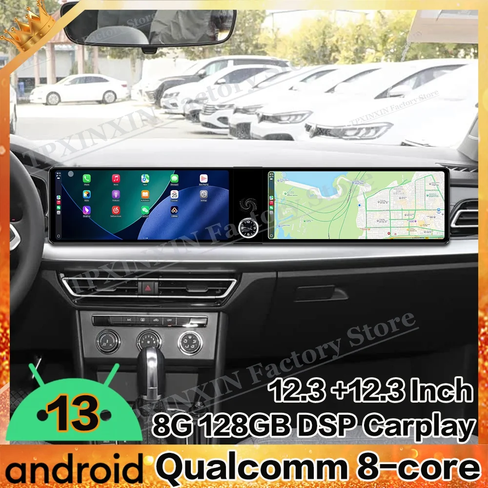 Интерakcja с двойным экраном Android для VW Volkswagen Lavida PLUS 2023, мультимедийная GPS-навигация, автомобильный радиоприемник, стереоприемник, головное устройство
Интерakcja с двойным экраном Android для VW Volkswagen Lavida PLUS 2023, мультимедийная GPS-навигация, автомобильный радиоприемник, стереоприемник, головное устройство