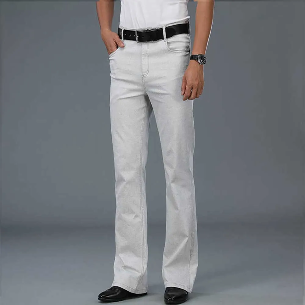 New Fashion Micro Flared Jeans Men Casual Loose Baggy White Gray Denim Pants Streetwear Trousers Clothing
New Fashion Micro Flared Jeans Men Casual Loose Baggy White Gray Denim Pants Streetwear Trousers Clothing