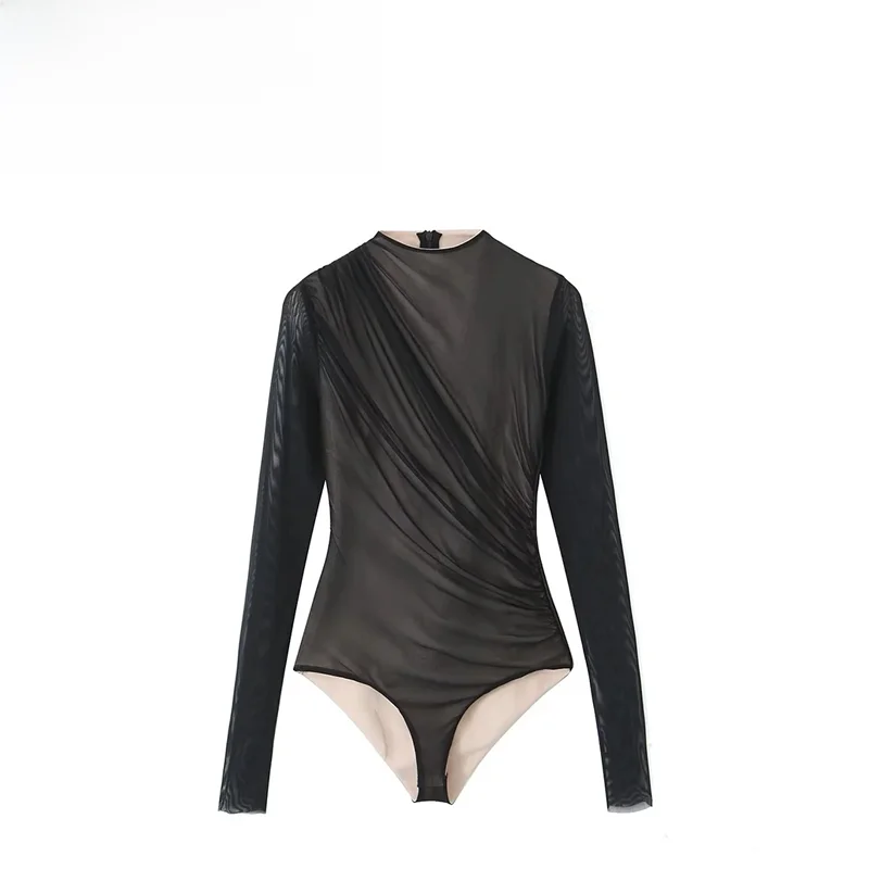 Zr Autumn New Women's Slimming One-Piece Suit Silk Net Decorative Street Sle mid Waist ort Pants Polyester Fabric
Zr Autumn New Women's Slimming One-Piece Suit Silk Net Decorative Street Sle mid Waist ort Pants Polyester Fabric