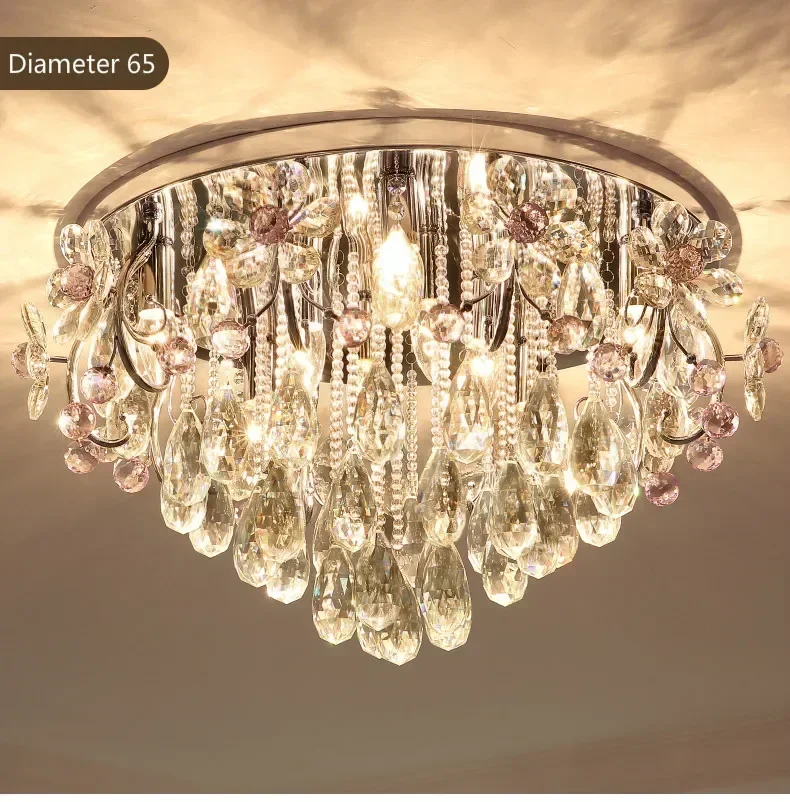 Round crystal ceiling chandelier Lamp Living room Bedroom Restaurant K9 Crystal high ceiling chandelier
Round crystal ceiling chandelier Lamp Living room Bedroom Restaurant K9 Crystal high ceiling chandelier