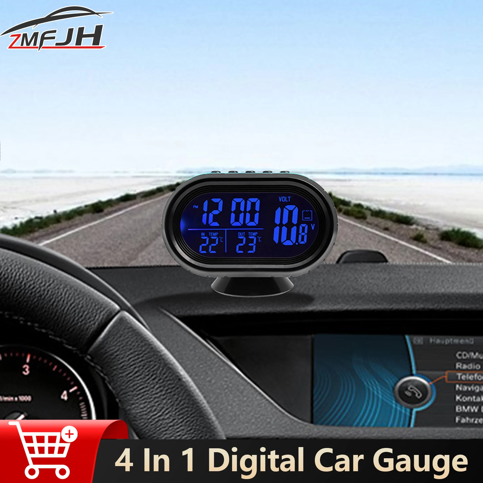 4 In 1 Digital Voltmete + Water Temperature + Clock Auto Electronic Clock Thermometer Gauge Car Night Light Clock 12V 24V
4 In 1 Digital Voltmete + Water Temperature + Clock Auto Electronic Clock Thermometer Gauge Car Night Light Clock 12V 24V