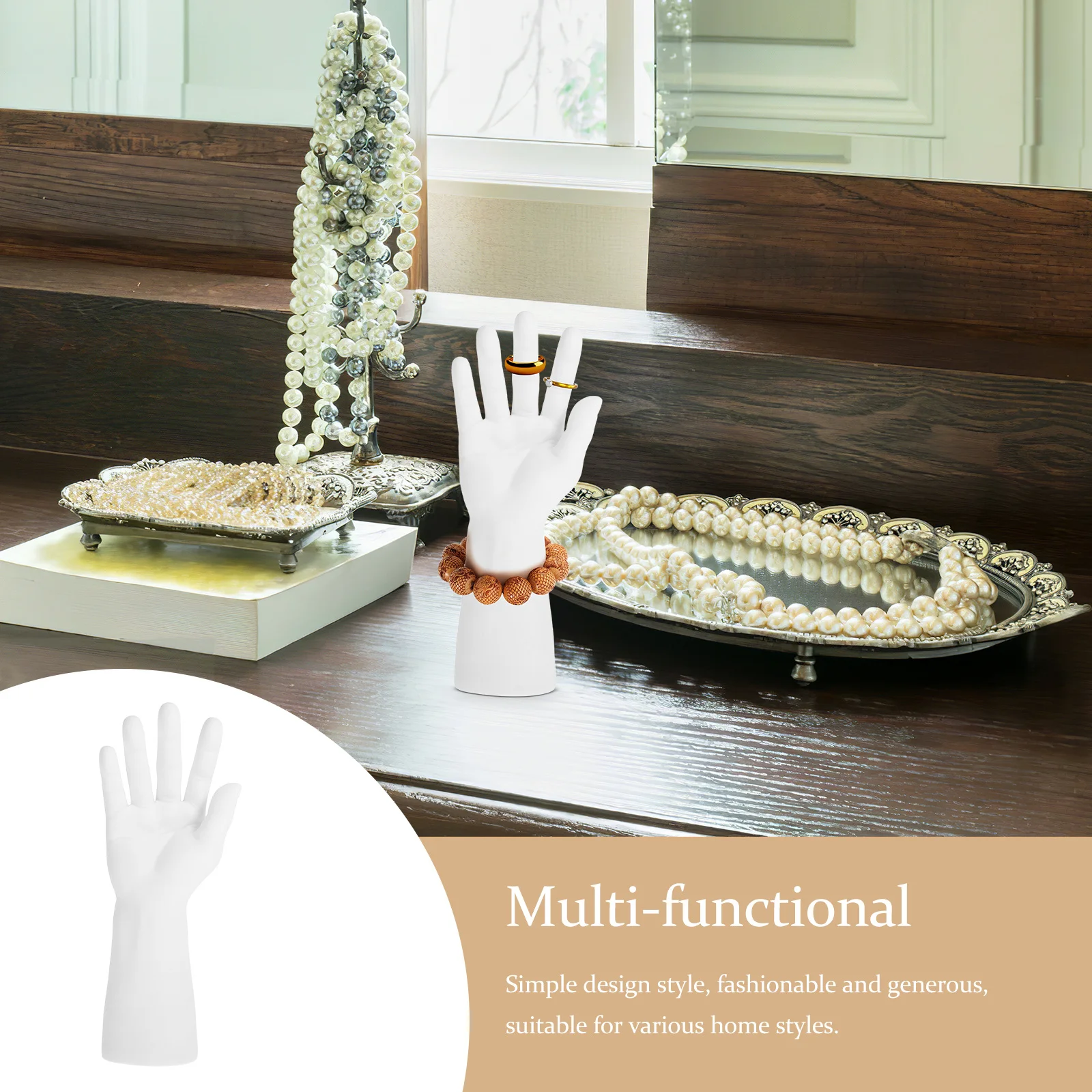 2Pcs Plastic Mannequin Hand Jewelry Display Holder Stylish Ring Bracelet Display Stand for Retail Exhibition Mannequin Hand
2Pcs Plastic Mannequin Hand Jewelry Display Holder Stylish Ring Bracelet Display Stand for Retail Exhibition Mannequin Hand