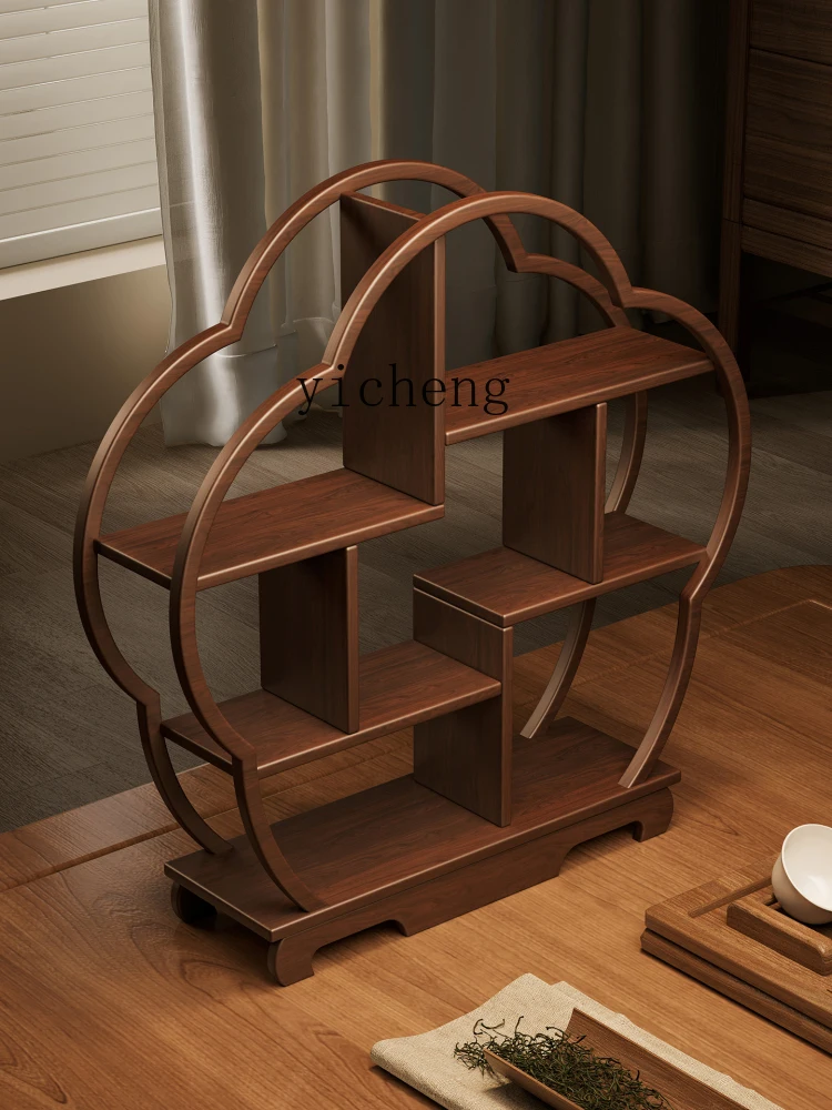 ZYA Solid Wood Storage Rack Chinese Style Tea Room Desktop Curio Rack Small Teapot Storage Ornament
ZYA Solid Wood Storage Rack Chinese Style Tea Room Desktop Curio Rack Small Teapot Storage Ornament