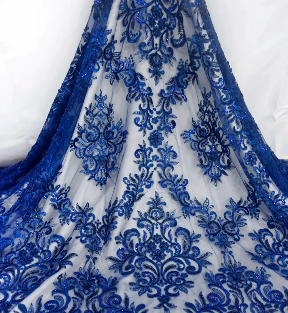 Nigeria High Quality African Lace Fabric with Beads and Sequin 2023 for Bridal Dress 1 Yard HY1443
Nigeria High Quality African Lace Fabric with Beads and Sequin 2023 for Bridal Dress 1 Yard HY1443