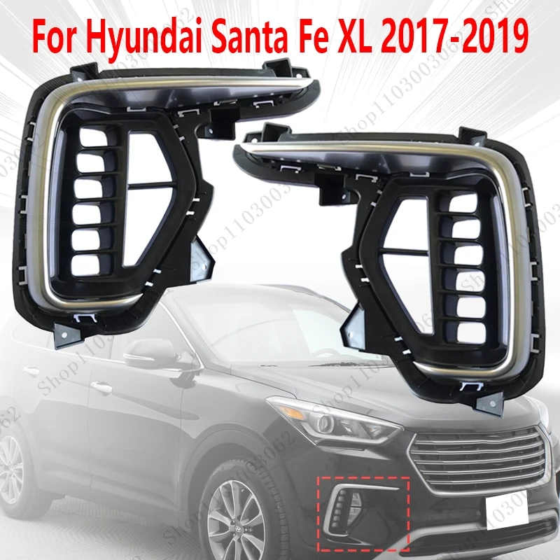Fog Lamp Frame For Hyundai Santa Fe XL 2017-2019 Automobile Exterior Front Fog Light Protection Cover Grille Cover 86563B8AB0
Fog Lamp Frame For Hyundai Santa Fe XL 2017-2019 Automobile Exterior Front Fog Light Protection Cover Grille Cover 86563B8AB0
