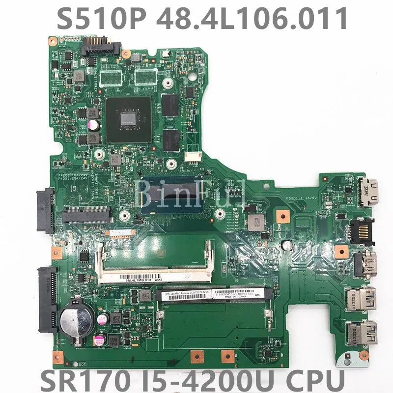 Mainboard For LENOVO Ideapad S510P Laptop Motherboard 12293-1 48.4L106.011 With SR170 I5-4200U CPU 100% Full Tested Working Well
Mainboard For LENOVO Ideapad S510P Laptop Motherboard 12293-1 48.4L106.011 With SR170 I5-4200U CPU 100% Full Tested Working Well
