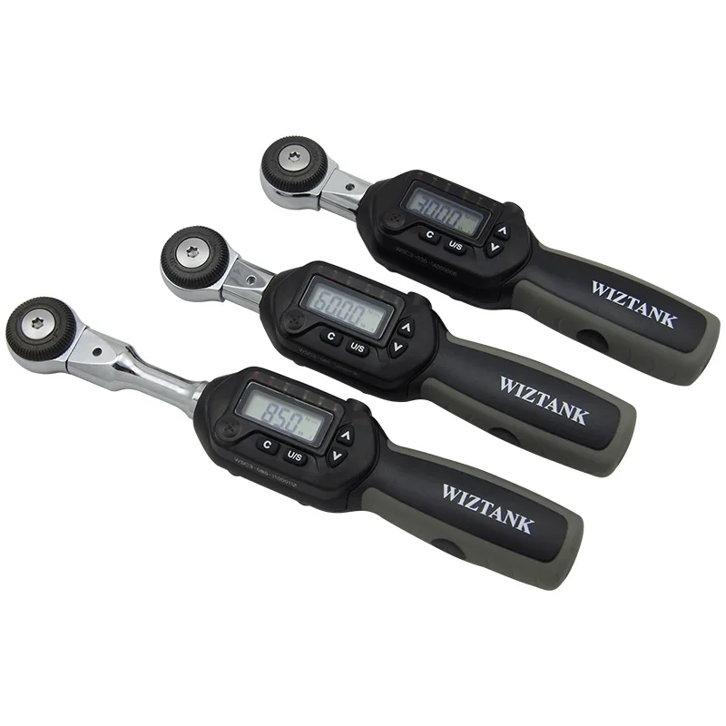 WIZTANK Digital Torque Wrench with interchangeable head WSC Series 135Nm Button Control Spanner 1/4, 1/2 Inch
WIZTANK Digital Torque Wrench with interchangeable head WSC Series 135Nm Button Control Spanner 1/4, 1/2 Inch