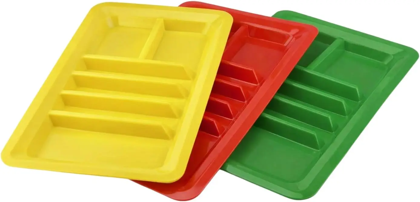 Set of 3 Rectangular Taco Holder Plates with Dividers, Stackable, Microwave & Dishwasher Safe
Set of 3 Rectangular Taco Holder Plates with Dividers, Stackable, Microwave & Dishwasher Safe
