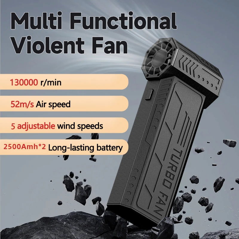 130,000 RPM High-Speed Motor with 52m/s Wind, 5-Speed Adjustable & 5000mAh Dual Battery for Outdoor Cooling, Machine/Car Cleanin
130,000 RPM High-Speed Motor with 52m/s Wind, 5-Speed Adjustable & 5000mAh Dual Battery for Outdoor Cooling, Machine/Car Cleanin