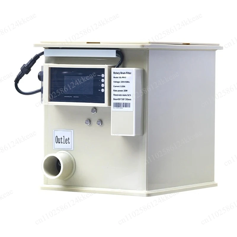 Rotary drum filter Mini 1350 gallon eel tank aquarium fish tank automatic drum filter 5 cubic meters/hour
Rotary drum filter Mini 1350 gallon eel tank aquarium fish tank automatic drum filter 5 cubic meters/hour