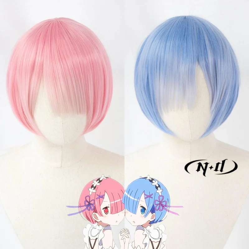 ND Ram Rem Cosplay Wigs Hairpiece Re Zero Anime Cosplay Pink Blue Hair Wigs for Comic Con Party Coser Heat Resistant Synthetic
ND Ram Rem Cosplay Wigs Hairpiece Re Zero Anime Cosplay Pink Blue Hair Wigs for Comic Con Party Coser Heat Resistant Synthetic