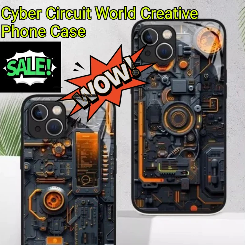 For Iphone 16 15 14 13 12 11 Pro Max XR XS Max Shockproof Full-body Protection Cover Cyber Circuit World Creative Phone Case
For Iphone 16 15 14 13 12 11 Pro Max XR XS Max Shockproof Full-body Protection Cover Cyber Circuit World Creative Phone Case