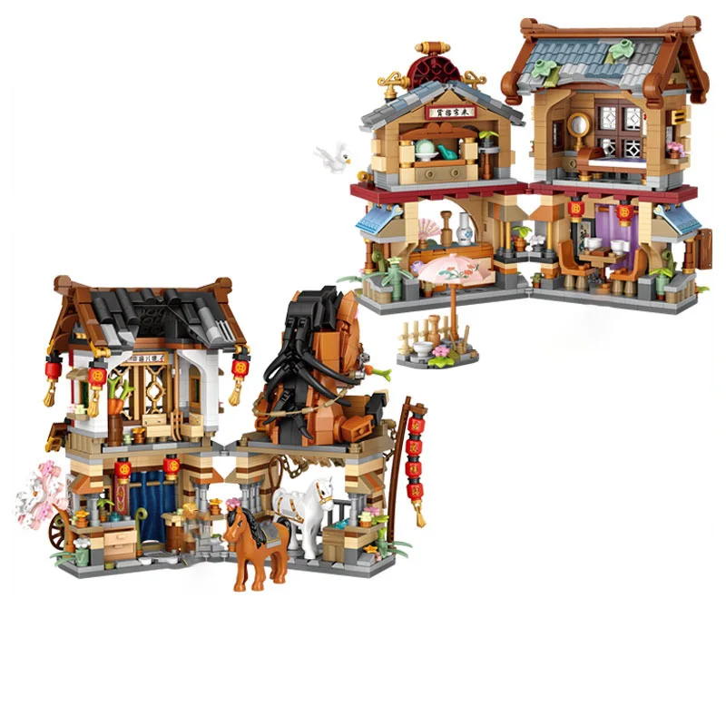 LOZ Street View series Express Station Grocery Store Folding wooden house model matching boys and girls building blocks toys
LOZ Street View series Express Station Grocery Store Folding wooden house model matching boys and girls building blocks toys