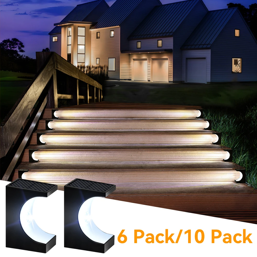 Уличные светильники на солнечной батарее для лестниц, светильник IP65, водонепроницаемая лампа с чувствительным управлением, украшение для внутреннего двора, подъездной дорожки
Уличные светильники на солнечной батарее для лестниц, светильник IP65, водонепроницаемая лампа с чувствительным управлением, украшение для внутреннего двора, подъездной дорожки