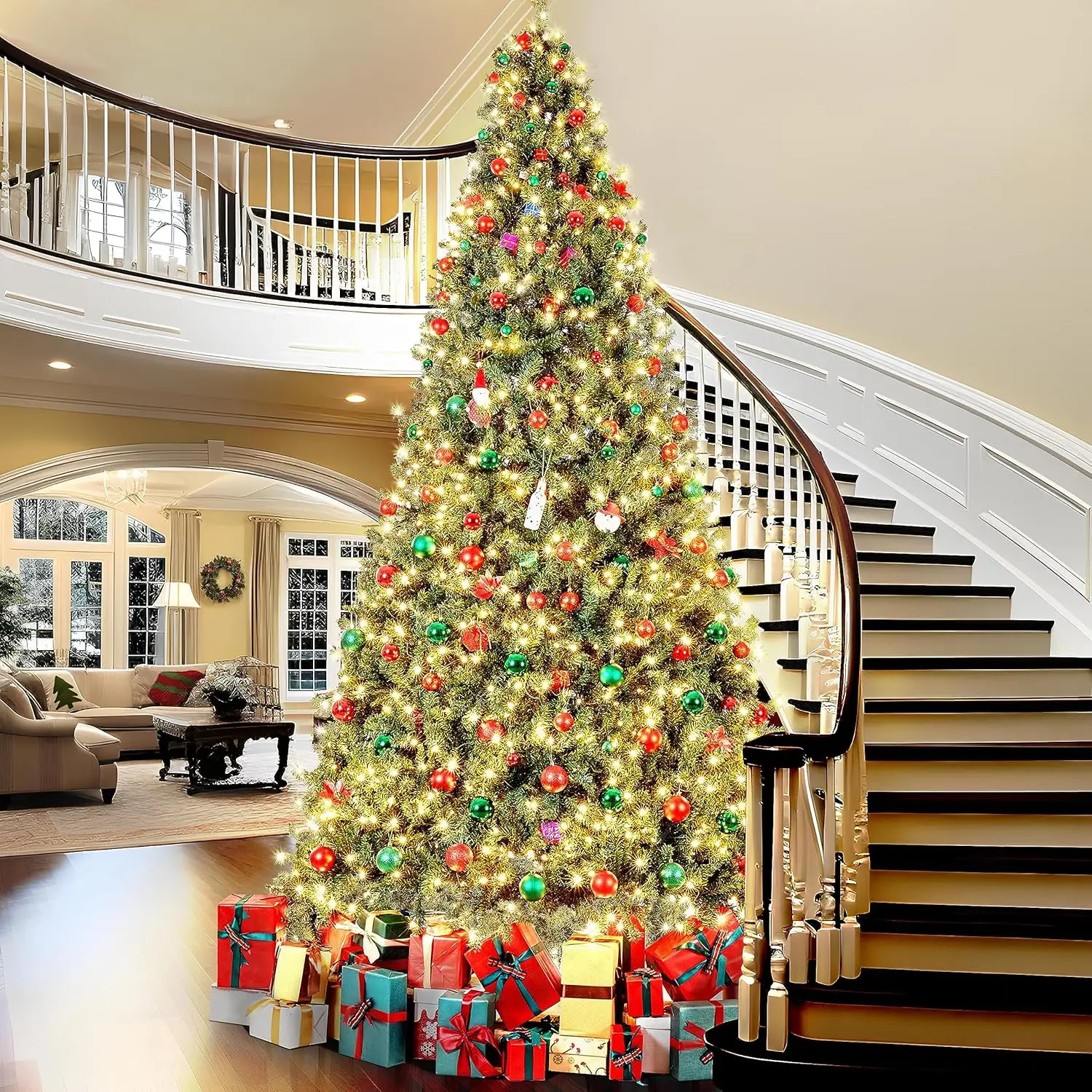 Yaheetech 12ft Pre-lit Spruce Artificial Hinged Christmas Pine Tree Prelighted Holiday Xmas Tree for Home Party Decoration
Yaheetech 12ft Pre-lit Spruce Artificial Hinged Christmas Pine Tree Prelighted Holiday Xmas Tree for Home Party Decoration