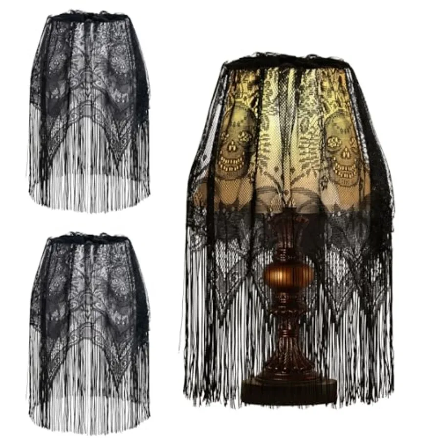 Halloween Decor Lamp Shades, Lampshades Table Cover Decorations, 20 X 60 Inch Large Spider Web Lamp Shade Cover, Black Lace Cov
Halloween Decor Lamp Shades, Lampshades Table Cover Decorations, 20 X 60 Inch Large Spider Web Lamp Shade Cover, Black Lace Cov