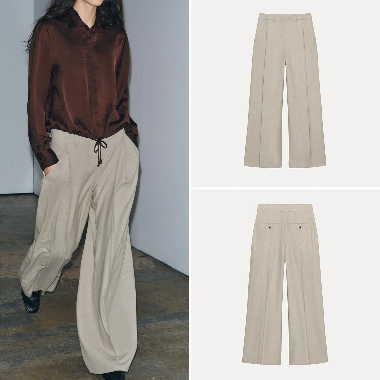 Z Women's Faion Loose High Waist Straight Leg Pants Versatile Ele Sle Autumn Collection Busin Casual Trousers
Z Women's Faion Loose High Waist Straight Leg Pants Versatile Ele Sle Autumn Collection Busin Casual Trousers