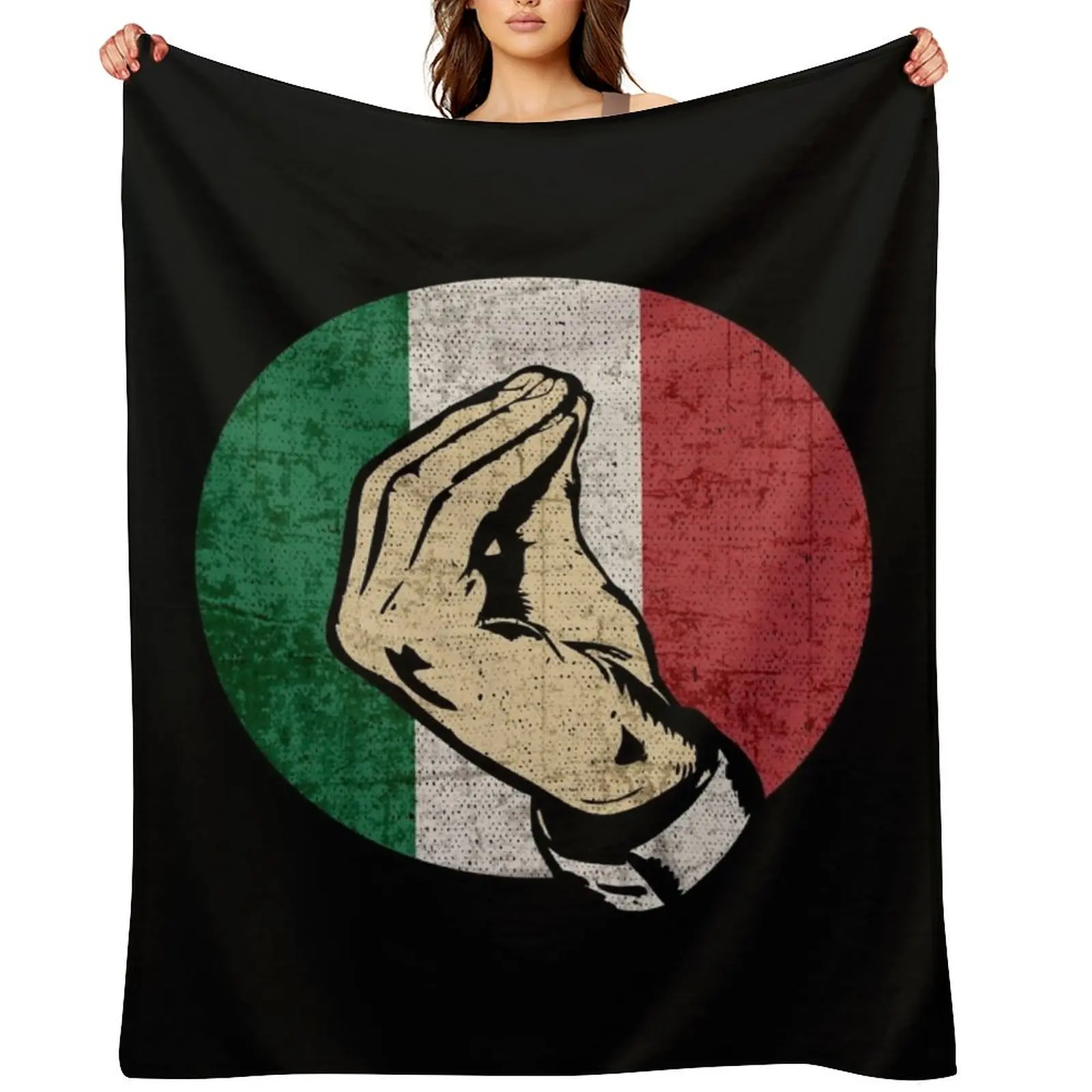 Italian Hand Gesture Sing Language Funny Italy Flag Vintage Throw Blanket For Baby Kid'S Soft Plush Plaid Polar Blankets
Italian Hand Gesture Sing Language Funny Italy Flag Vintage Throw Blanket For Baby Kid'S Soft Plush Plaid Polar Blankets