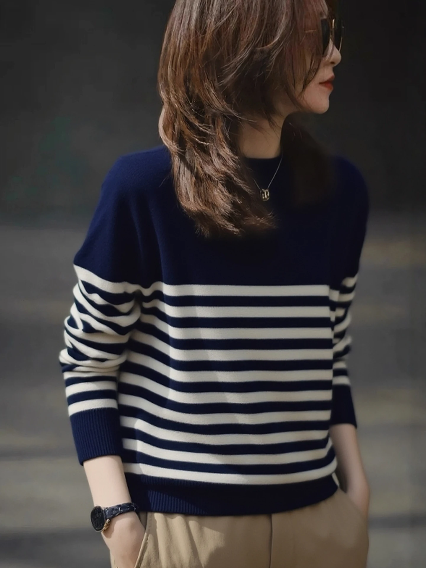 Color Blo Striped Knitwear Casual Long Sve Women's Soft Comfortable Winter Faion Sweater Commute Sle Loose Fit round...
Color Blo Striped Knitwear Casual Long Sve Women's Soft Comfortable Winter Faion Sweater Commute Sle Loose Fit round...
