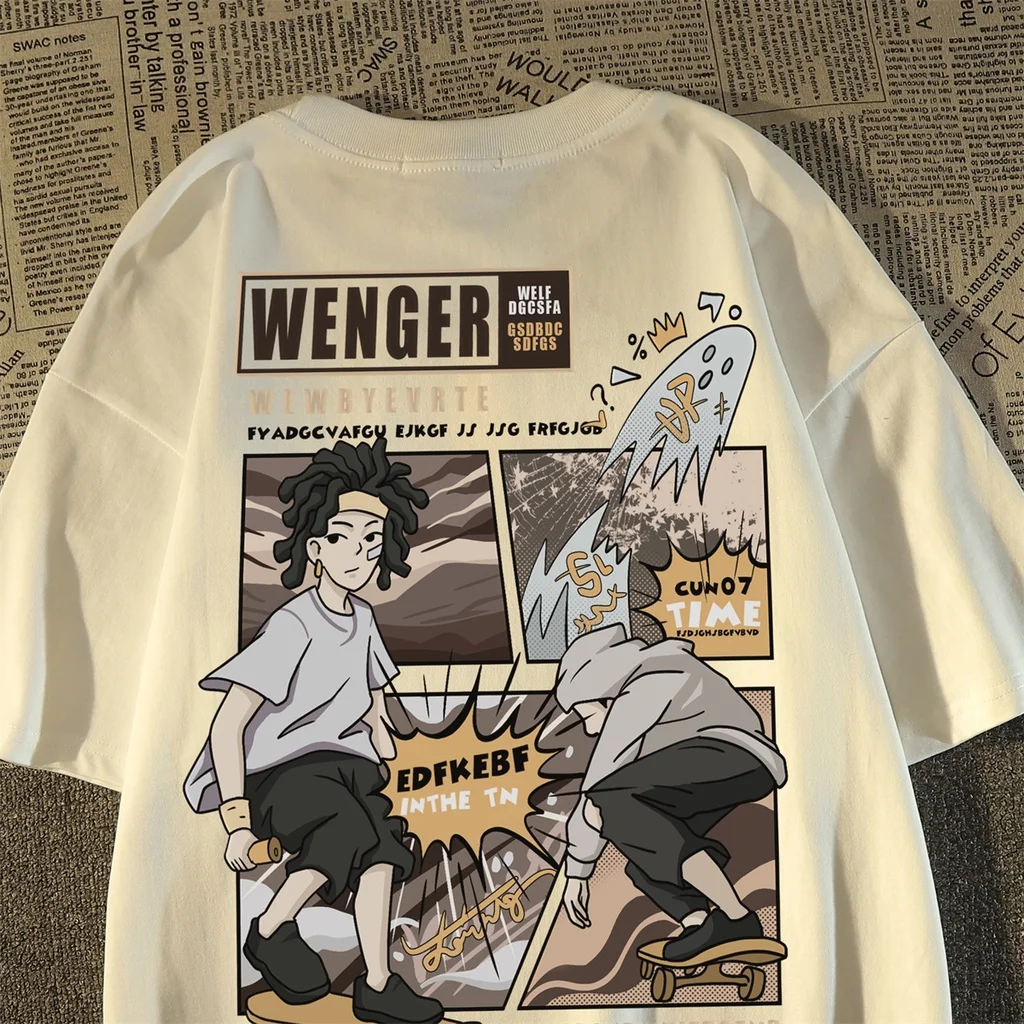 Американская винтажная футболка с круглым вырезом и короткими рукавами — унисекс, в корейском стиле, новый летний топ, модный мгновенный стиль, удобный
Американская винтажная футболка с круглым вырезом и короткими рукавами — унисекс, в корейском стиле, новый летний топ, модный мгновенный стиль, удобный