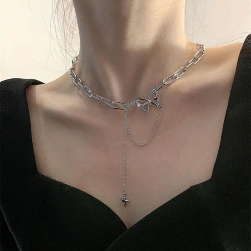 Vintage interlocking chain butterfly necklace personality niche design sense collarbone chain ins cold wind hip necklace
Vintage interlocking chain butterfly necklace personality niche design sense collarbone chain ins cold wind hip necklace