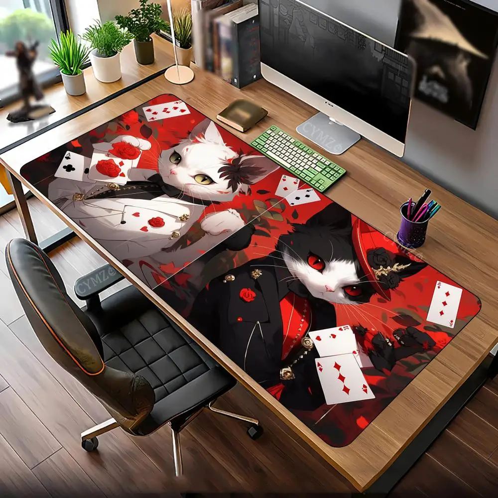 Illustration of a playing card cat Mouse Pad Desk Mat Gaming mats rubber anti-slip Durable desk accessories Keyboard desktop pad
Illustration of a playing card cat Mouse Pad Desk Mat Gaming mats rubber anti-slip Durable desk accessories Keyboard desktop pad