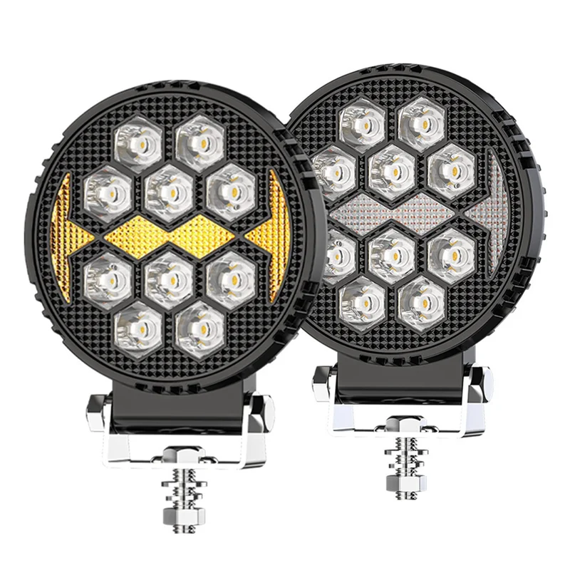 A77T-4 Inch Led Work Lights For Truck, White Amber Round Work Light Auxiliary Offroad Driving Light For Tractor SUV ATV Boat
A77T-4 Inch Led Work Lights For Truck, White Amber Round Work Light Auxiliary Offroad Driving Light For Tractor SUV ATV Boat
