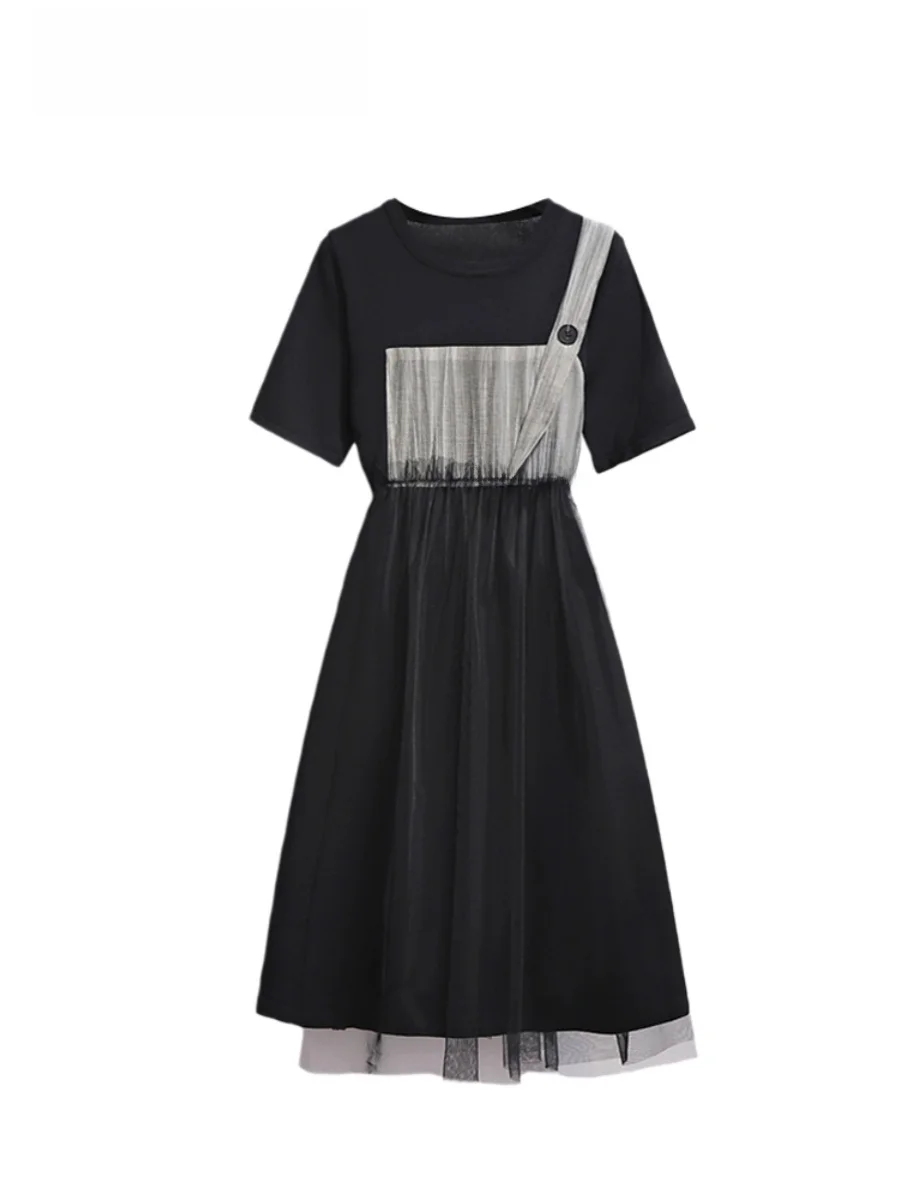 CaraCLUB plus Size Patchwork Midi Dress Women Summer Slimming Waist Cinched Flared Skirt Korean Style round Neck Short Sleeve
CaraCLUB plus Size Patchwork Midi Dress Women Summer Slimming Waist Cinched Flared Skirt Korean Style round Neck Short Sleeve