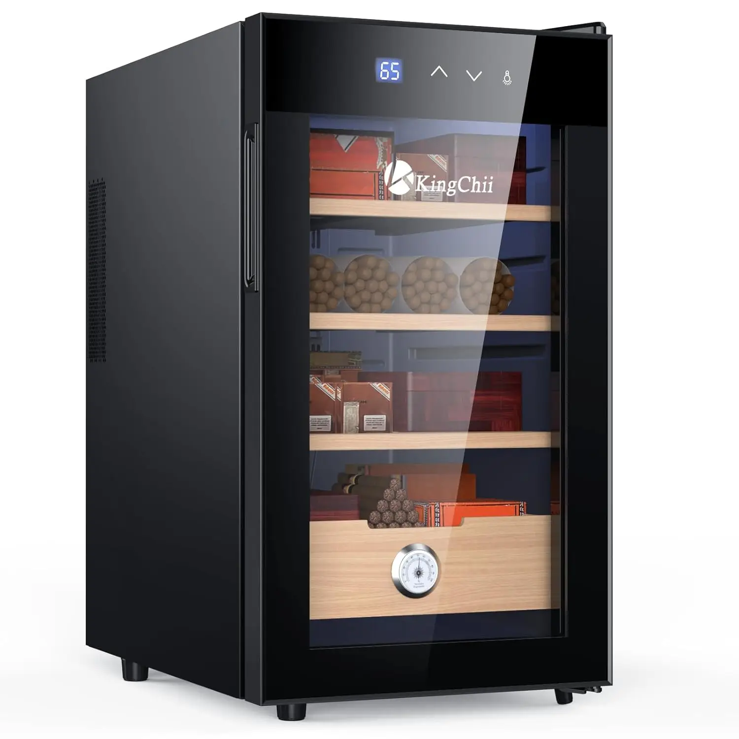 Электрические хьюмидоры для сигар на 48 л с системой контроля температуры, шкаф для сигар с полками из испанского кедра и возможностью индивидуальной настройки
Электрические хьюмидоры для сигар на 48 л с системой контроля температуры, шкаф для сигар с полками из испанского кедра и возможностью индивидуальной настройки