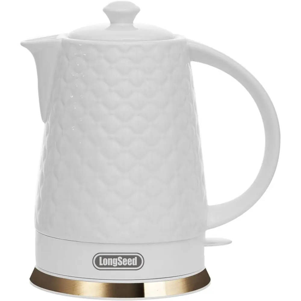 1.5L 1200W Electric Kettle: Fast Boil with Auto-Off, Boil-Dry Protection, Detachable Base, White Carved Design
1.5L 1200W Electric Kettle: Fast Boil with Auto-Off, Boil-Dry Protection, Detachable Base, White Carved Design
