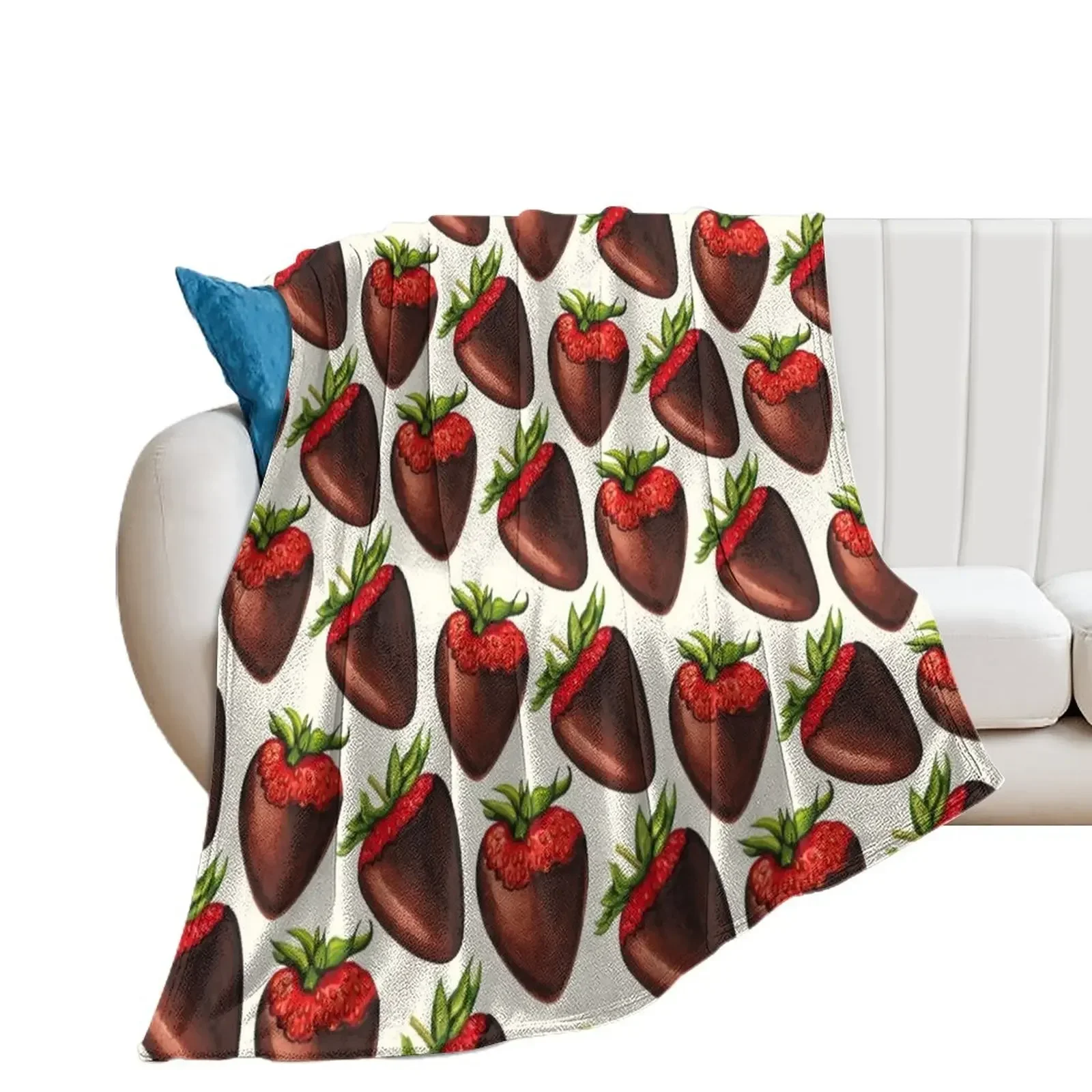 Chocolate Covered Strawberry Pattern - White Throw Blanket Comforter Beautifuls Blankets
Chocolate Covered Strawberry Pattern - White Throw Blanket Comforter Beautifuls Blankets