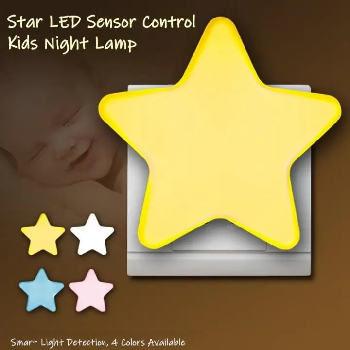 Led Night Light Mini Cute Stars Sensor Control 110V EU/US Plug Automatic Decoration Lights Lighting Lamp for Book Reading
Led Night Light Mini Cute Stars Sensor Control 110V EU/US Plug Automatic Decoration Lights Lighting Lamp for Book Reading