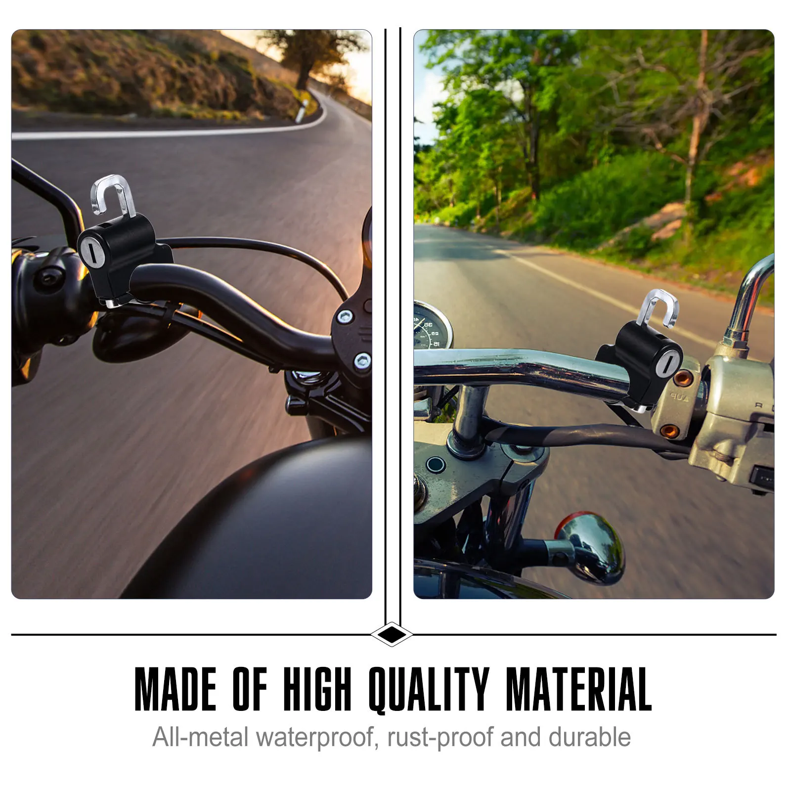 1 set Lock Zinc Alloy Anti-Theft Fixed Lock For Handlebar Motorcycle Security Padlock Thickened Cylinder High Temperature
1 set Lock Zinc Alloy Anti-Theft Fixed Lock For Handlebar Motorcycle Security Padlock Thickened Cylinder High Temperature