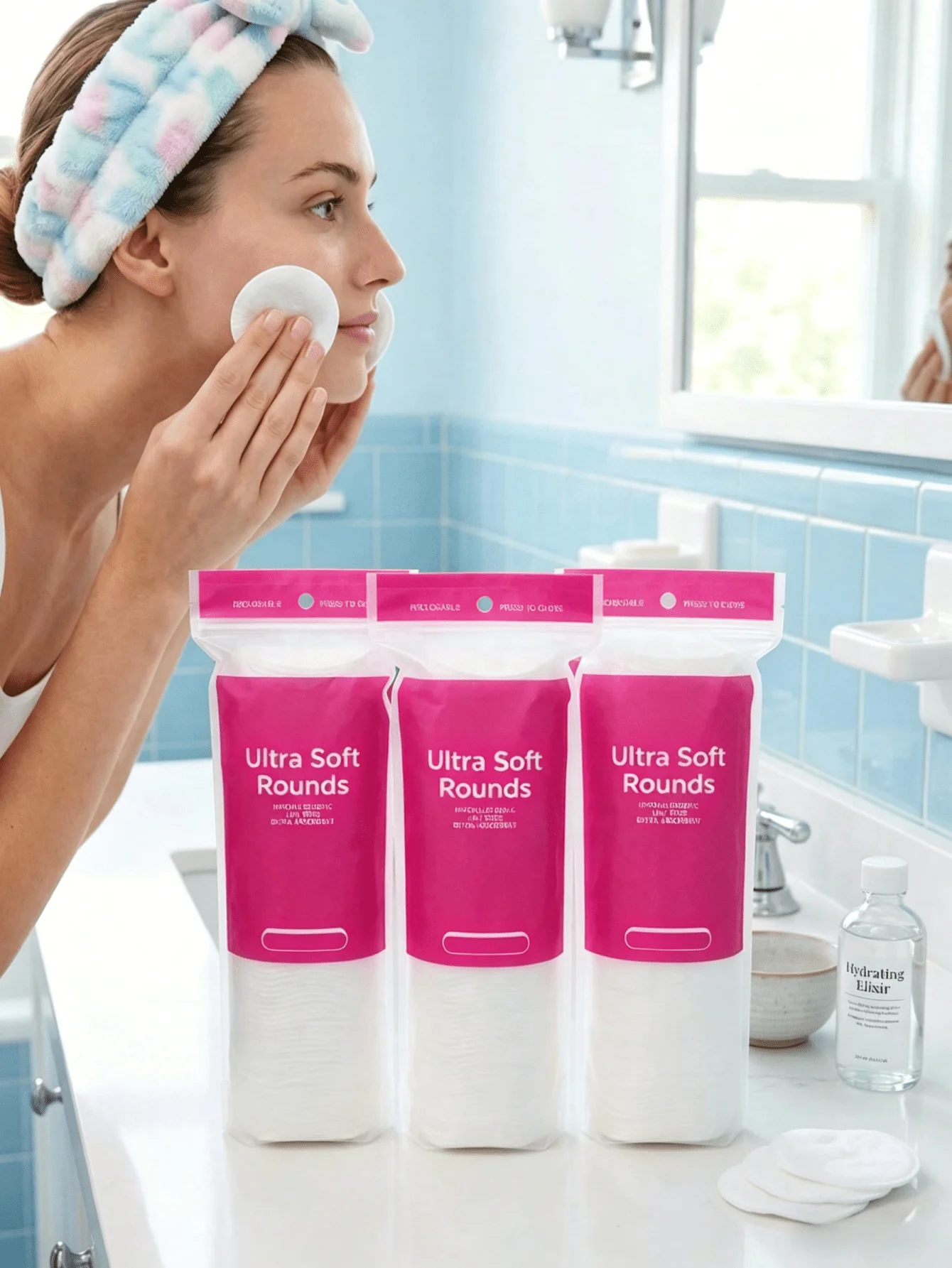 1/2 Pack Super Soft Round Makeup Remover Pads, 100pcs Fluff-Free, Low-Irritation, High-Absorbency Cleansing Pads
1/2 Pack Super Soft Round Makeup Remover Pads, 100pcs Fluff-Free, Low-Irritation, High-Absorbency Cleansing Pads