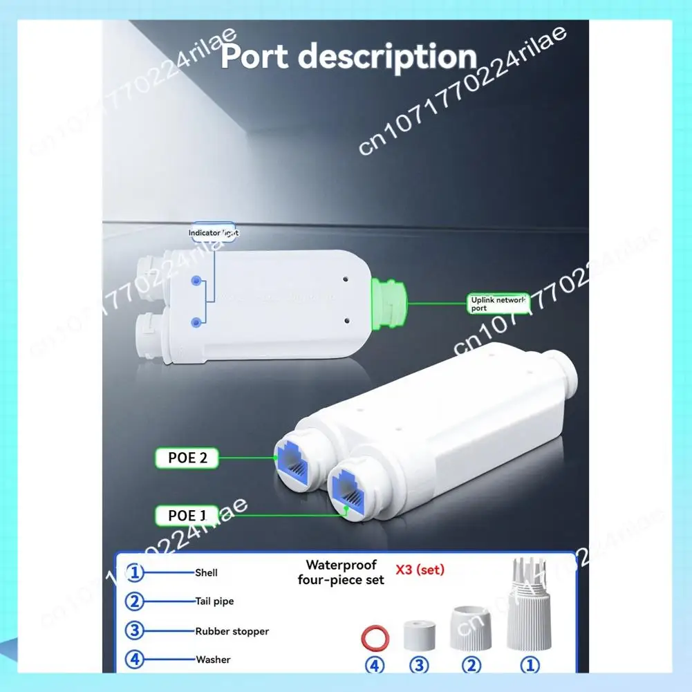 A17Z 48V POE Repeater 1 To 2 Poe Extender IP66 Waterproof 10/100Mbps 500M Extension For POE Switch Camera
A17Z 48V POE Repeater 1 To 2 Poe Extender IP66 Waterproof 10/100Mbps 500M Extension For POE Switch Camera