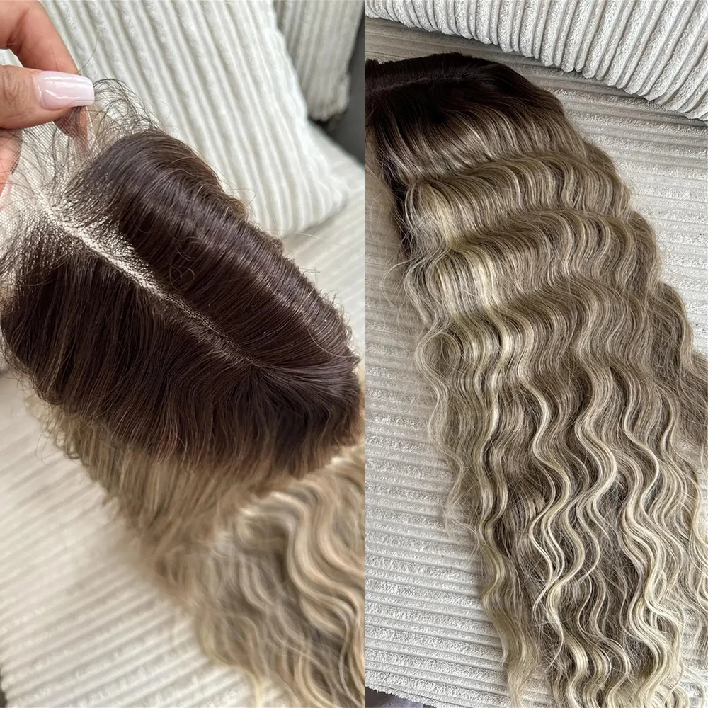 28-дюймовый парик Balayage Blonde, длинная глубокая волна, парик спереди, термостойкие синтетические волосы, бесклеевой парик с темными корнями для женщин
28-дюймовый парик Balayage Blonde, длинная глубокая волна, парик спереди, термостойкие синтетические волосы, бесклеевой парик с темными корнями для женщин