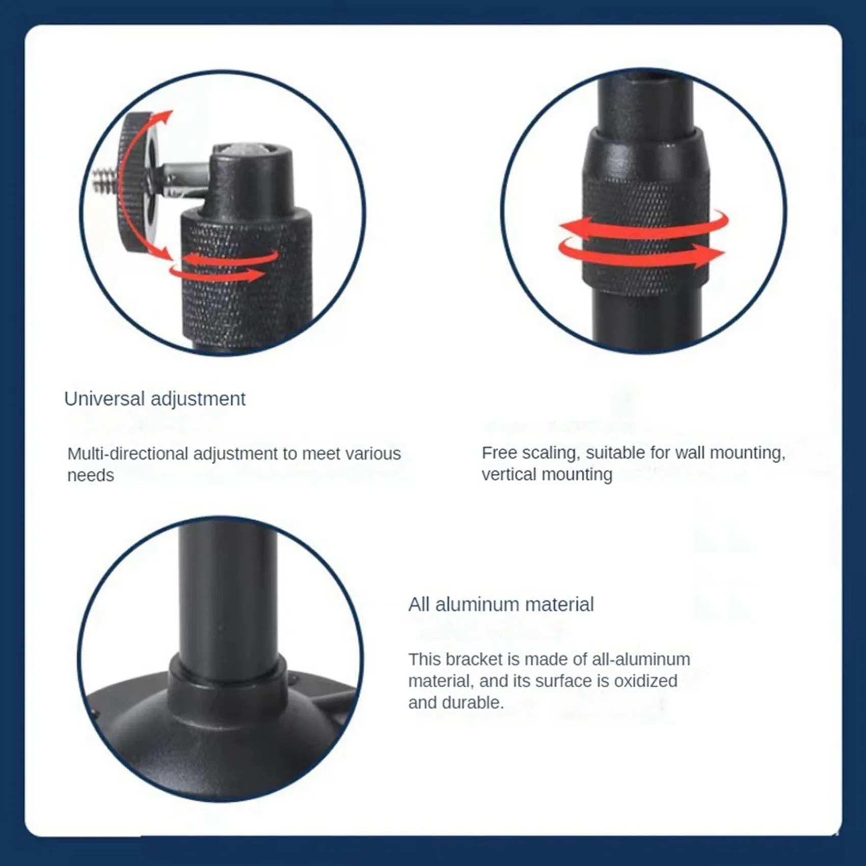 【Элегантный дизайн】 2 универсальных потолочных проектора, настенное крепление для проектора, вешалка для проектора камеры 360 ° Вращающийся держатель проектора
【Элегантный дизайн】 2 универсальных потолочных проектора, настенное крепление для проектора, вешалка для проектора камеры 360 ° Вращающийся держатель проектора