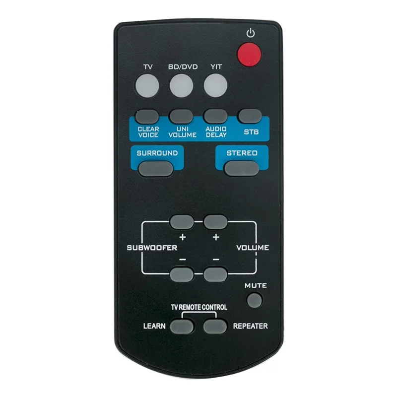 M16KFSR60 WY57800 Replace Remote Control for Yamaha Soundbar ATS-1010 YAS-101 YAS-101BL YAS-CU201 ATS1010 YAS101 YAS101BL
M16KFSR60 WY57800 Replace Remote Control for Yamaha Soundbar ATS-1010 YAS-101 YAS-101BL YAS-CU201 ATS1010 YAS101 YAS101BL