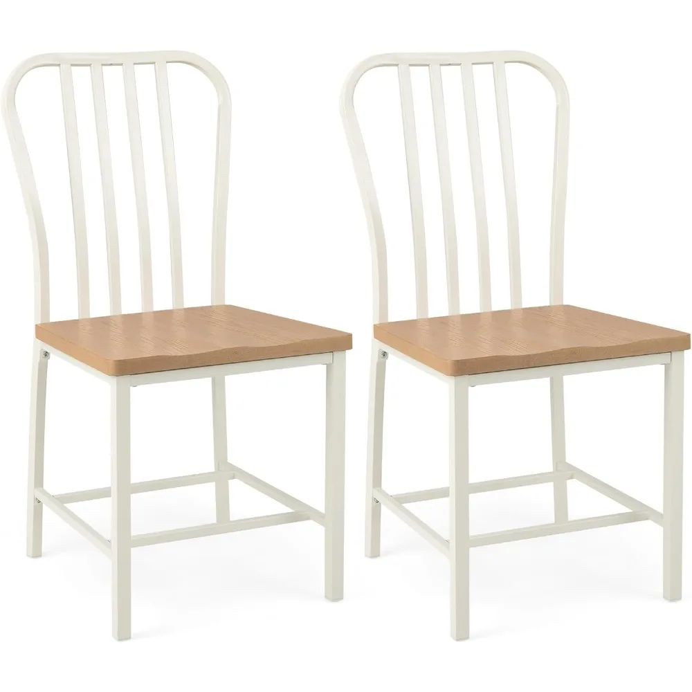 Набор из 2 обеденных стульев в стиле фермерского дома, дизайн с планками и металлическим каркасом, широкие деревянные сиденья, боковые стулья
Набор из 2 обеденных стульев в стиле фермерского дома, дизайн с планками и металлическим каркасом, широкие деревянные сиденья, боковые стулья