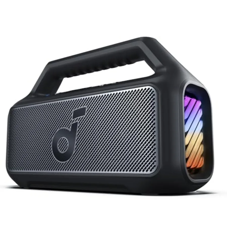 Boom 2 By Anker, Outdoor Speaker, 80W, Subwoofer, BassUp 2.0, 24H Playtime, IPX7 Waterproof, Floatable, RGB Lights, USB-C, Cust
Boom 2 By Anker, Outdoor Speaker, 80W, Subwoofer, BassUp 2.0, 24H Playtime, IPX7 Waterproof, Floatable, RGB Lights, USB-C, Cust