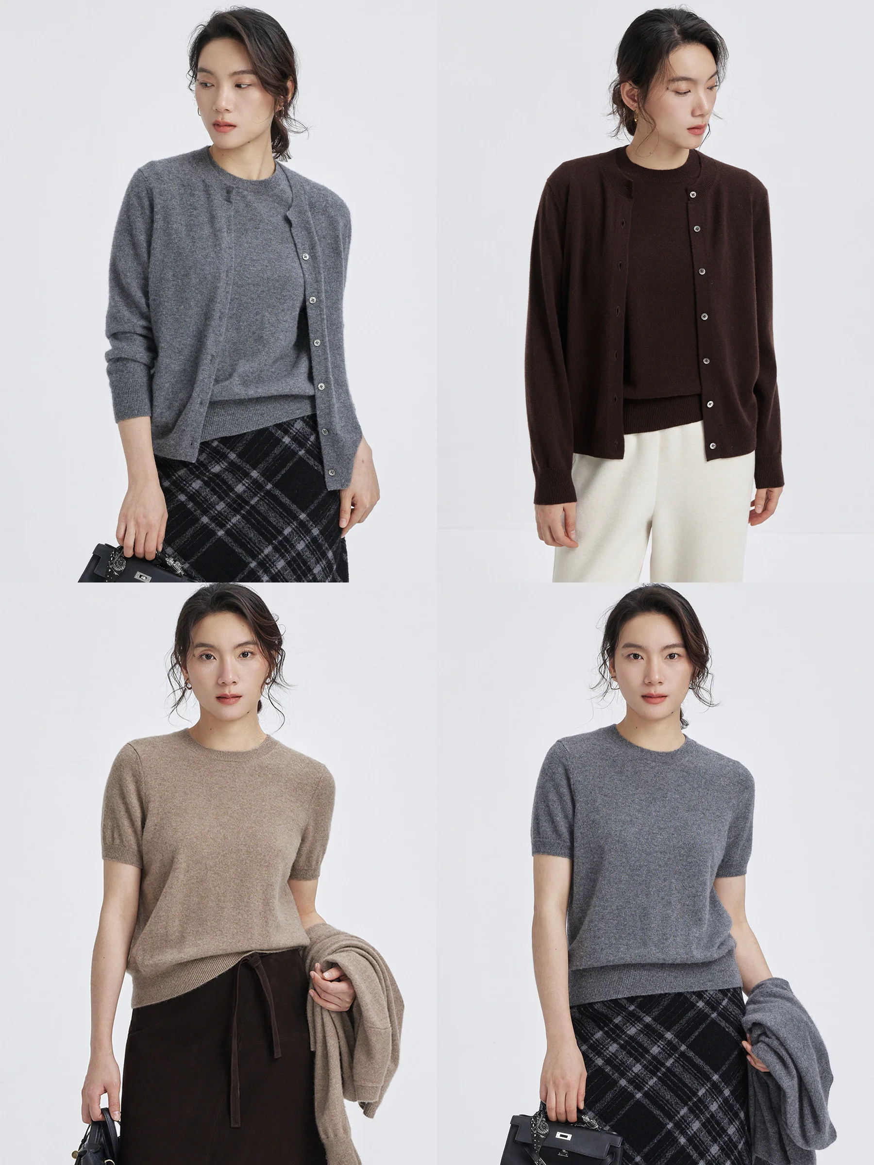 LORRAINES Spring New 00% Camere Series Baby Camere Basic round Ne Open Cardigan Two-Piece Set Soft Knitted Women'swear
LORRAINES Spring New 00% Camere Series Baby Camere Basic round Ne Open Cardigan Two-Piece Set Soft Knitted Women'swear